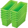 thumbnail image 1 of Durable Book and Binder Holders - 12 Pack, Green Neon, 5 ?" x 12 ?" x 7 ?", Classroom Organization, Storage Solution, Sturdy and Versatile, 1 of 6