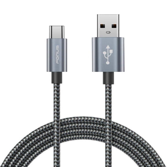 Durable Braided 10ft Long Type-C USB Cable Wire Sync X4M Compatible With Samsung Galaxy S10e S10+ S10 (S10 Plus)