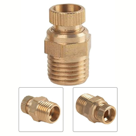 Durable Brass Air Compressor Tank Drain Valve Corrosion Resistant and Reliable