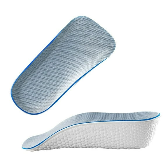 Durable Breathable Arch support Arch Support Insoles Orthopedic Foot Sole Pad Invisible height Insole Increasing Half Insole Half Insole GREY L