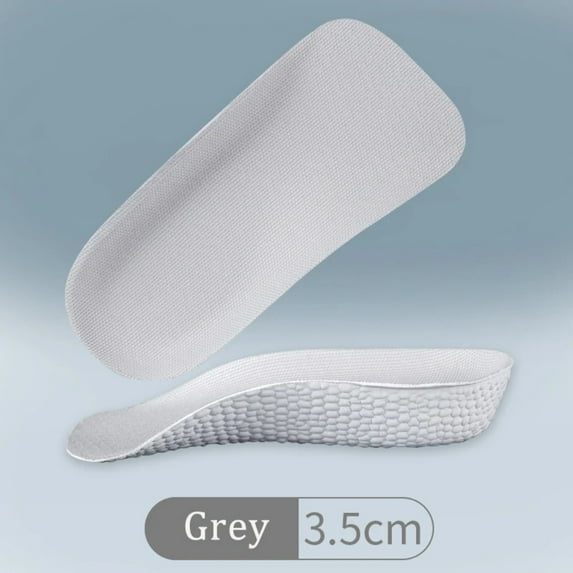 Durable Breathable Arch support Arch Support Insoles Orthopedic Foot Sole Pad Invisible height Insole Increasing Half Insole Half Insole WHITE L