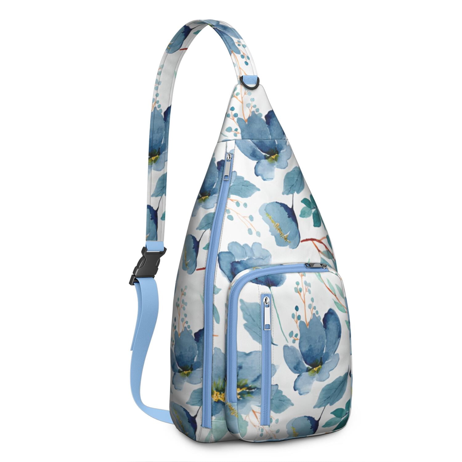 Durable Breathable Sling Bag with Daisy Pattern for Tactical Use