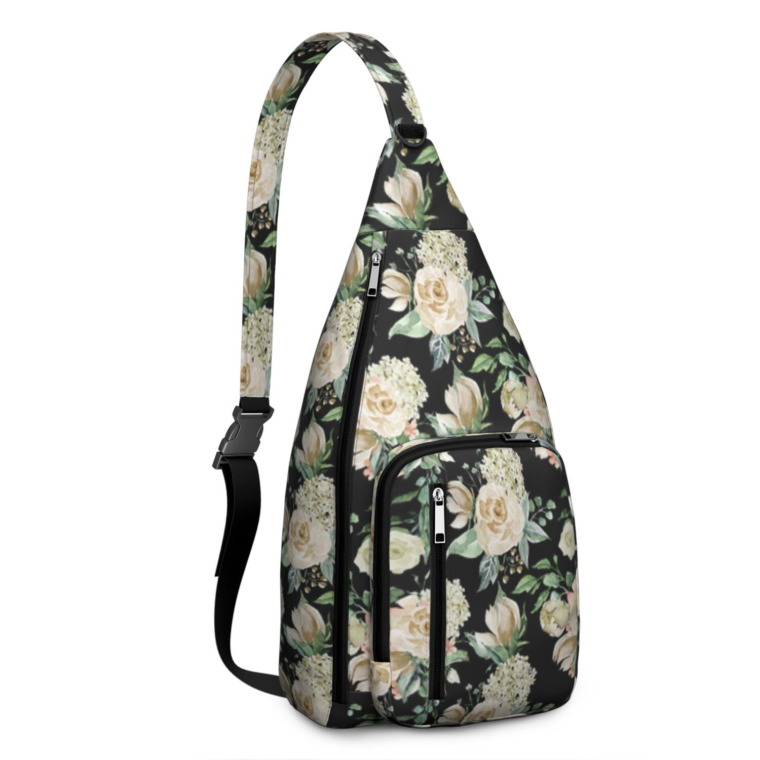Durable Breathable Sling Bag with Floral Pattern for Tactical Use