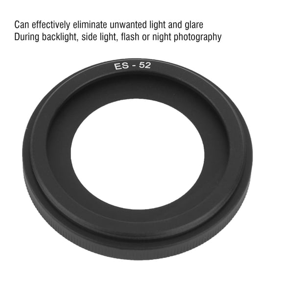 Durable Camera Lens Hood, Blocks Light, Prevents Scratches, Fits <span Style="background:red"></span> EF,S/EF 24/40mm