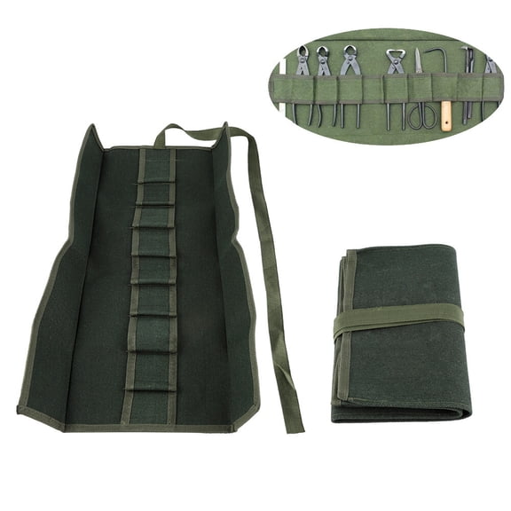 Durable Canvas Tool Roll, Multifunctional Rolling Bag For Home, Garden  Workshop Tools, 5cm Pockets