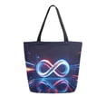 thumbnail image 1 of Durable Canvas Tote Bag with Zip Pocket Bags for Woman Shoulder Versatile Carryall for Everyday Use The Infinity Symbol, 1 of 9