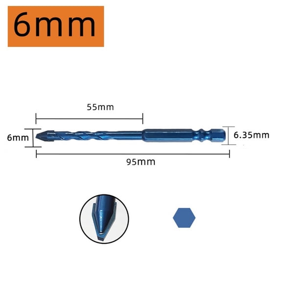 Durable Carbide Drill Bit Achieve Precise Drilling on Different Surfaces 10mm