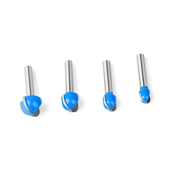 Durable Carbide Router Bit Set with 1/4" Shank for Precision Cutting for Signmaking and Intricate Woodwork Projects