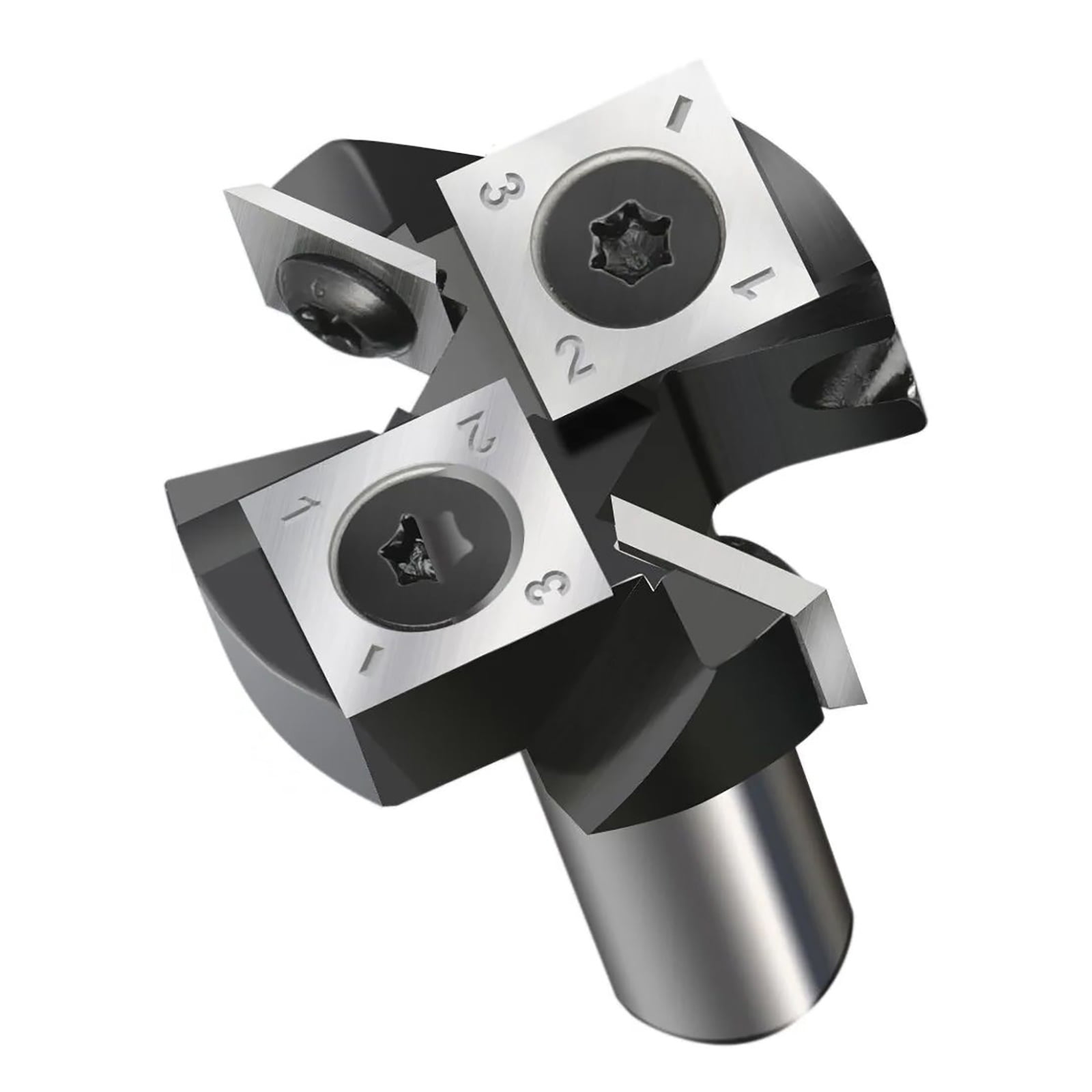 Durable Carbide Surfacing Router Bit 1-1/2" Cutting Diameter, Replaceable Inserts for Smooth Leveling of Wood Material