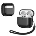 thumbnail image 1 of Durable Case for AirPods 4 & 5, Lightweight Shockproof Cover for AirPods 4th / 5th Gen Electroplating & leather Splicing Process Design, 1 of 6