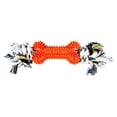 thumbnail image 1 of Durable Chew Toy for Dogs Interactive Rope Bone with Textured Rubber, Ideal for Aggressive Chewers, Dental Health, 1 of 4