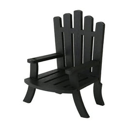 pack) Adams Manufacturing Resin Adirondack Chairs, Black