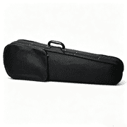 Durable Cloth Fluff Triangle Shape Case with Silver Gray Lining for 4/4 Violin Black