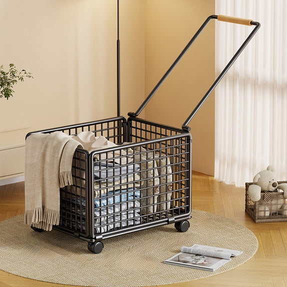 Durable Clothing Storage Basket Foldable Laundry Organizer Versatile Storage Solution for Home Bathroom Bedroom