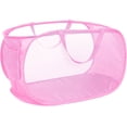 thumbnail image 1 of HEETLY 76L Collapsible Laundry Basket, Pop Up Mesh Laundry Hamper with Handles, Reinforced Steel Ring & Upgraded Durable Material, Foldable Laundry Basket for Dorm Travel Bathroom, 1 of 6
