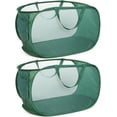 thumbnail image 1 of HEETLY 76L Collapsible Laundry Basket, Pop Up Mesh Laundry Hamper with Handles, Reinforced Steel Ring & Upgraded Durable Material, Foldable Laundry Basket for Dorm Travel Bathroom, 1 of 6