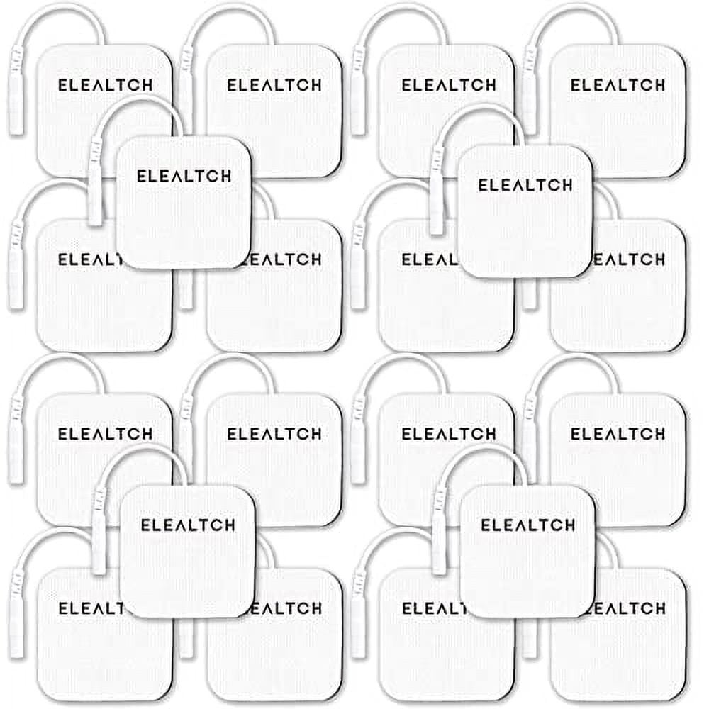 Durable Compatible with AUVON TENS 7000 TENS Unit Replacement  Pads,Rectangular Replacement Electrode Pads,20 pcs 2 X 2 Brand:ELEALTCH 