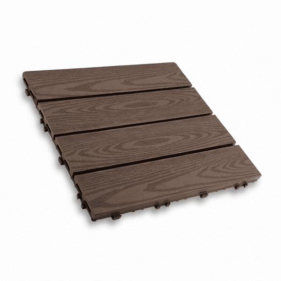 Durable Composite Deck Tiles for Patio, Garden, Balcony - Weatherproof, Easy Install, Heavy Duty