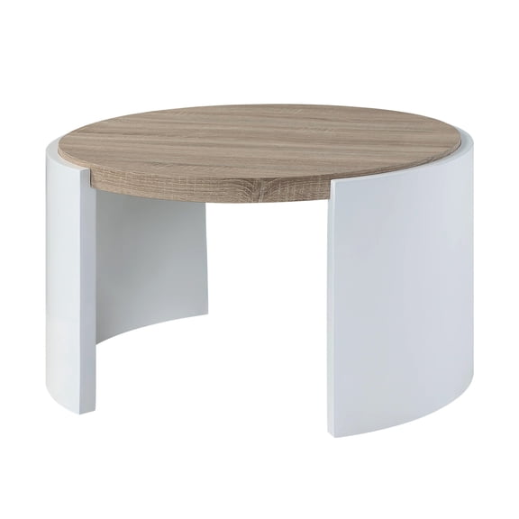 Durable Composite Wood / Contemporary Oval & Round Shape / Ample Space for Books