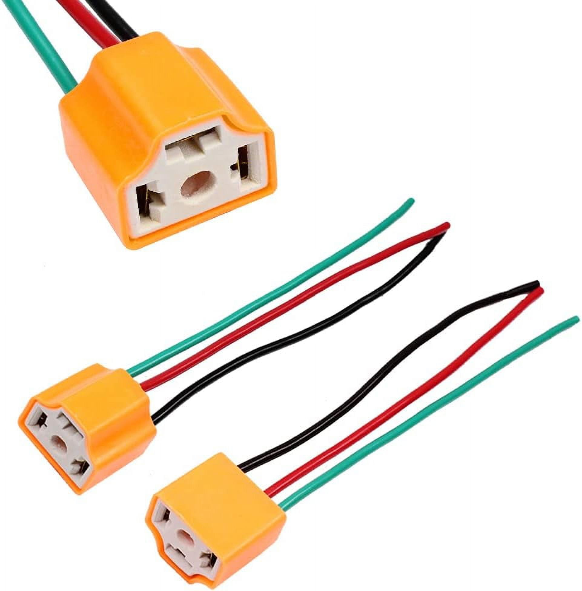 Durable Connector H4 9003 HB2 Wiring Harness, Easy Installation Socket