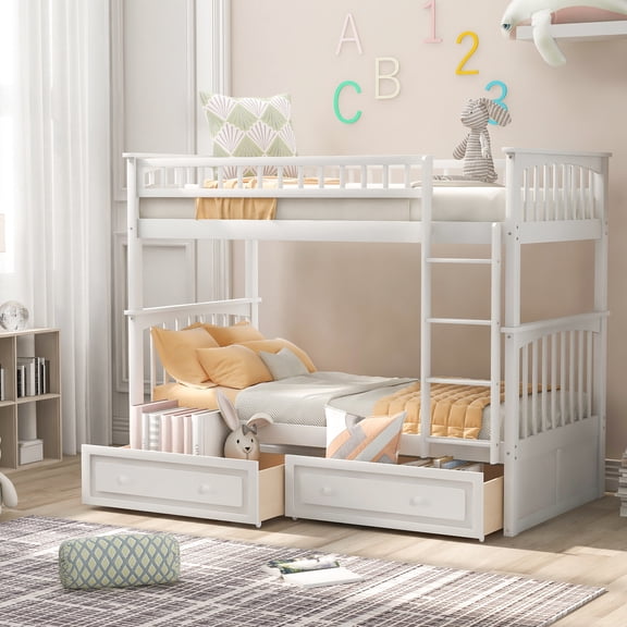Durable Construction, Drawer Storage - Adaptable Twin Bunk Bed for Bedroom