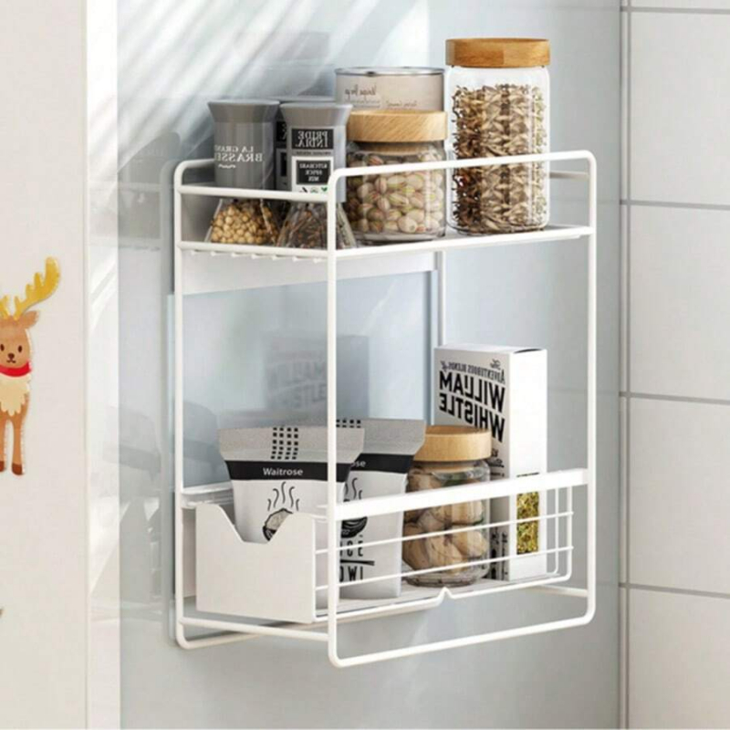 Referigerator Racks Durable Construction for Heavy-Duty Use Magnetic Storage Rack, Magnetic ...