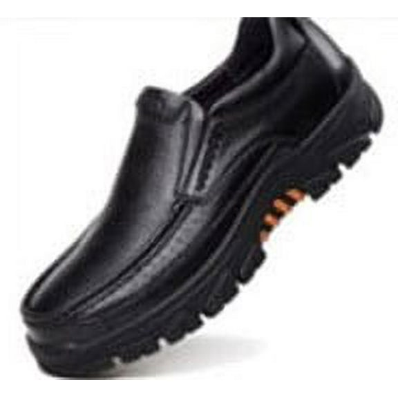 The Durable Convenient Rubber Outsole Upper Surface Of The Casual Shoes Synthetic Leather Shoes-Lightweight Shoes-Daily Wear Shoes. Size 9 is Available-Black Colour Shoes