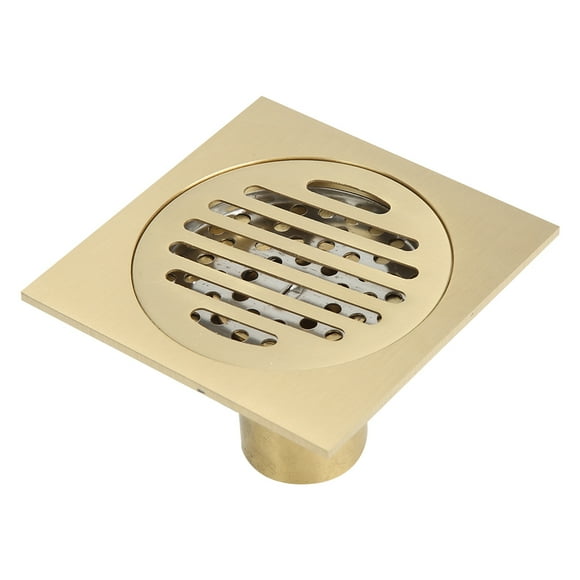 Durable Copper Bathroom Floor Drain, 2.8" Height, Easy,Install, Prevents Clogging <span Style="background:red"></span>