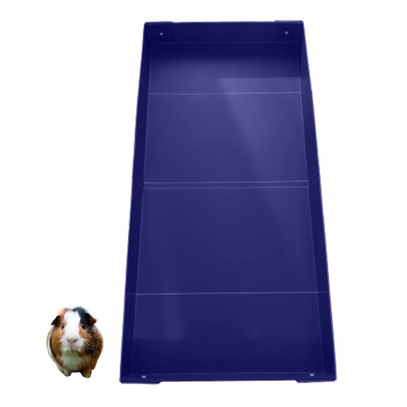 Durable Corrugated Plastic Liner for Guinea Pig C&C Cages, Fits 14 Inch Grids Not Feet Measurement, Easy Assembly Pet Habitat Floor, Deep Purple Blue