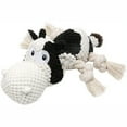 thumbnail image 1 of Durable Cotton Rope Plush Dog Chew Toy with Built in Squeaker for Dental Care and Boredom Relief Long Lasting Pet Play, 1 of 11