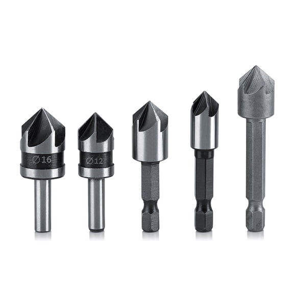 Durable Countersink Drill Set, Ideal For Wood, PVC Soft Aluminum Projects