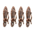 thumbnail image 1 of Durable Curtain Hooks Wall Mounted Utility Antique Copper Hook for Coat Towel Key Hat 78mm x 22mm x 19mm with Screw 4pcs, 1 of 6