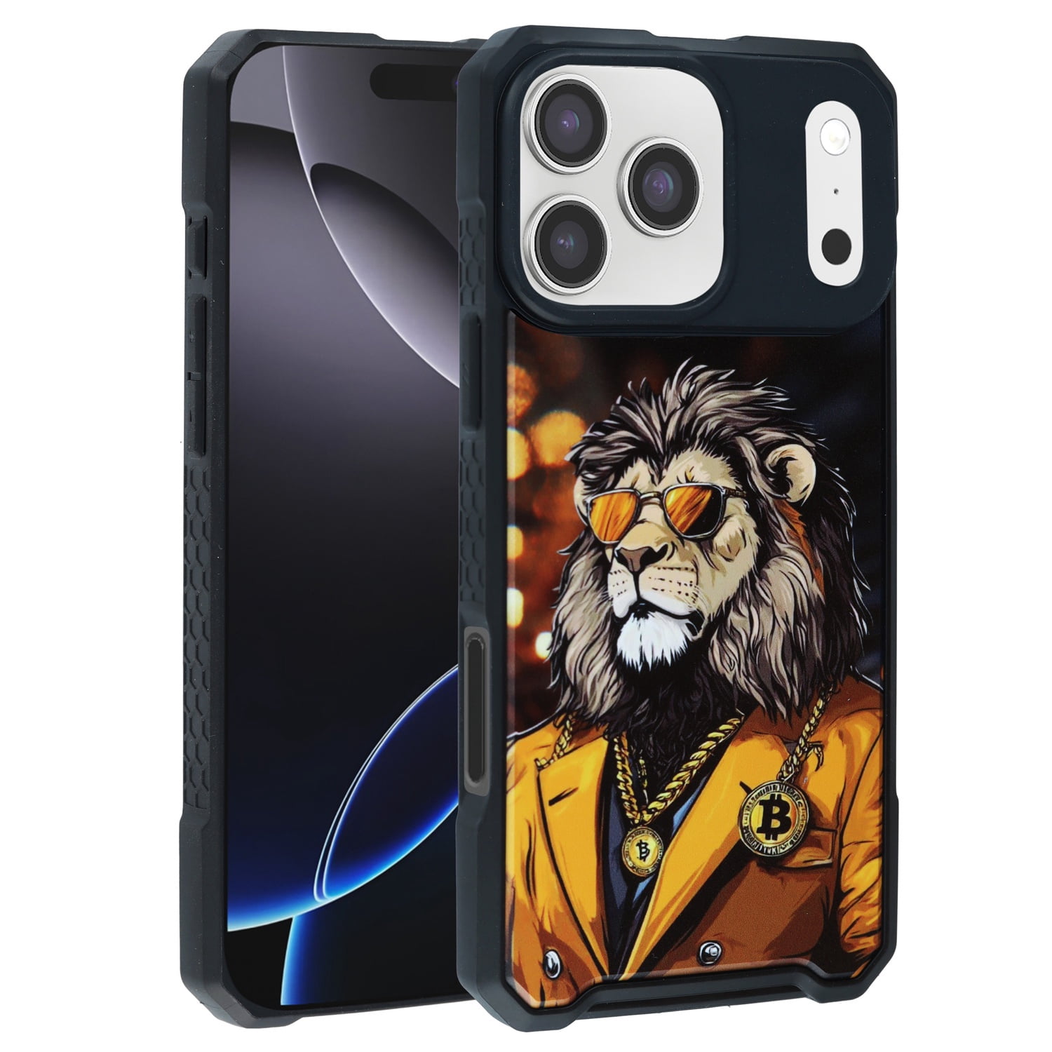 Durable Cyber Magnetic DIY Series Cases for iPhone 17 Pro Max - Yellow