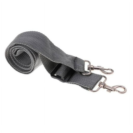 Durable DIY Nylon Snare Drum Strap Belt Gray Bass Drum Neck Strap with Hook 70-135cm