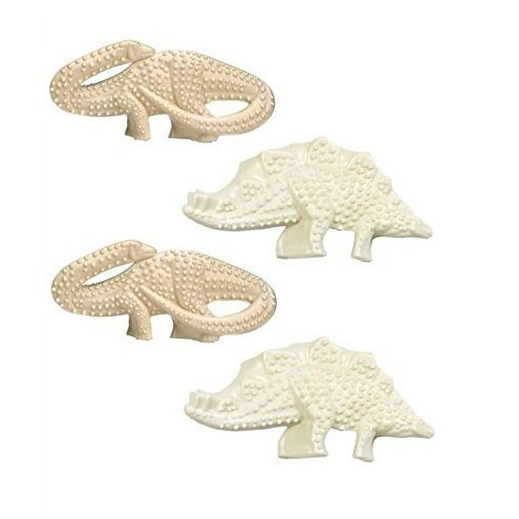 Durable Dental Dinosaur Textured Dog Chew Toy Stagosaurus Brontosaurus SET OF 2 (Two - Packs)