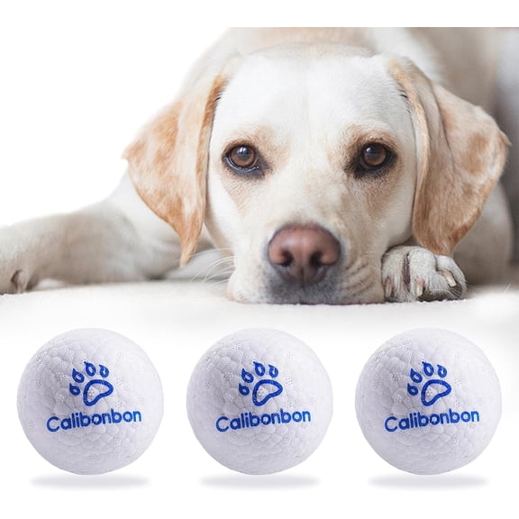 Durable Dog Chew Herding Balls - Indestructible Tennis Balls for Aggressive Chewers -Teething Toys for Puppies, Medium & Large Dogs-Interactive Bouncy Fetch Water Toys (3 Balls)