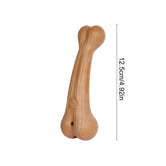 Durable Dog Chew Toy, Hollow Bone Teething Stick for Dogs, Treat Dispensing Pet Toy for Teeth Cleaning & Bad Breath Relie,Khaki S,A
