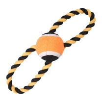 Durable Dog Chew Toy Tennis Rope for Aggressive Chewers Interactive Puppy Teething Toy Halloween Pet Training Knot Biting Play
