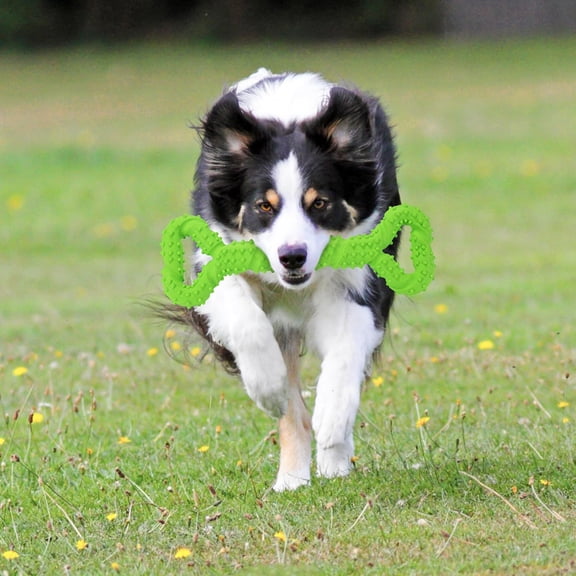 Durable Dog Chew Toys 13 Inch Bone Shape Extra Large Dog Toys with Convex Design Strong Tug Toy for Aggressive Chewers Medium and Large Dogs Tooth Cleaning Green