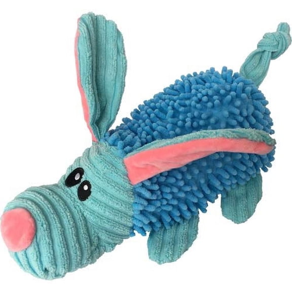 Durable Dog Plush Pastel Pals Toys with Squeakers and Crinkle in Multi-Size by Petlou New Desgin (Blue/Pink 2, 9" Pastel Pals Dog)