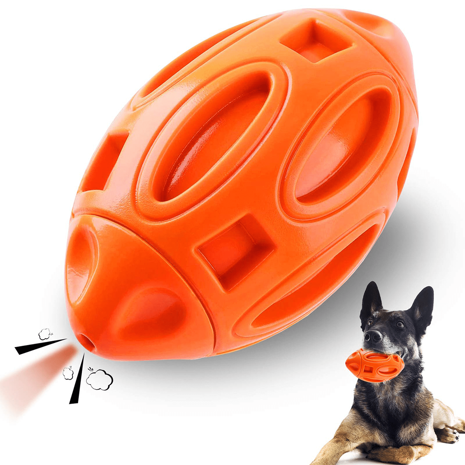 Durable Dog Squeaky Toys for Aggressive Chewers Almost Indestructible