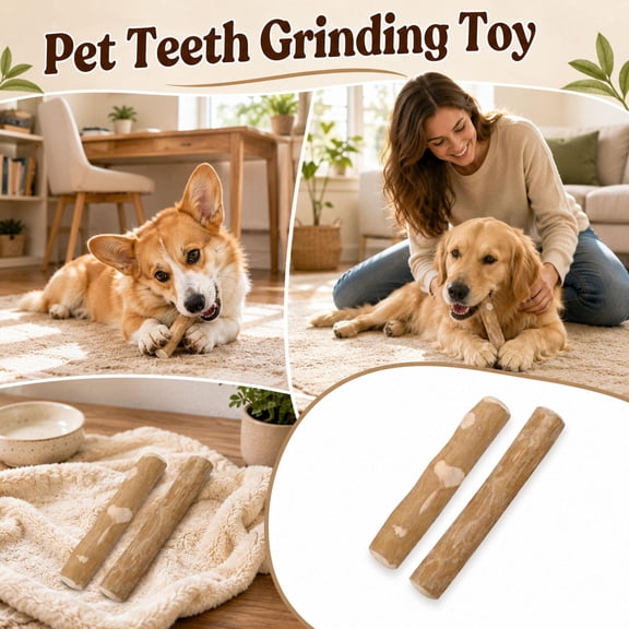 Durable Dog Toys, Coffeewood Chew Sticks for Dogs, Dog Chew Toys for Aggressive Chewers, Dog Bones for Aggressive Chewers, 1 Single Piece Canophera Coffee Wood Dog Chew to Support