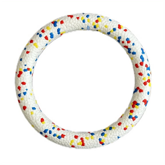 Durable Dog Training Ring - Interactive Flying Disc for All Breeds, Chew-Resistant Foam Plastic Pet Toy