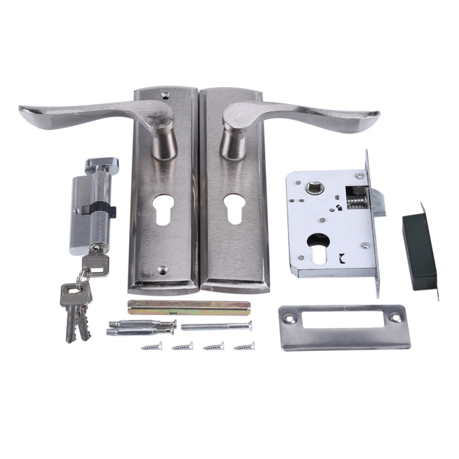 Durable Door Handle Lock Cylinder with Lever Latch and Keys for Front