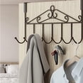 thumbnail image 1 of Durable Door Hanger Hook,1pack Over The Door Towel Hanger,Hanging Towels or Clothes Organizer for Bedroom,Bathrooms,Kitchen, 1 of 6