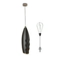thumbnail image 1 of Durable Drink Mixer Handheld Coffee Blender, Cream Stirrer, Egg Mixer Kitchen Electric Milk Frother, Battery Operated, Battery Not Included (Black), 1 of 6