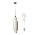 thumbnail image 1 of Durable Drink Mixer Handheld Coffee Blender, Cream Stirrer, Egg Mixer Kitchen Electric Milk Frother, Battery Operated, Battery Not Included (White), 1 of 6