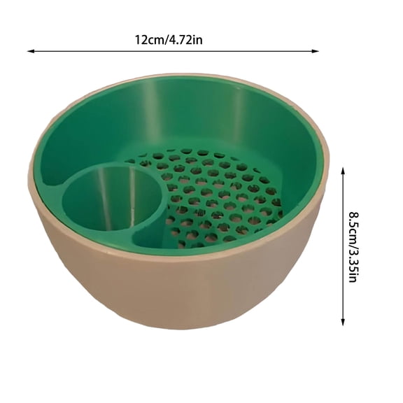 Durable Dual-Chamber Pistachio Bowl with Shell Storage,Peanut Bowl with Shell Holder,Durable Snack Serving Bowl for Pistachios,Peanuts,Pecan,Almonds,Hazelnut, Macadamia Nuts Fruits