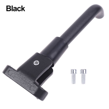 Durable Easy To Use Black/White Aluminium Alloy Folding Foot Support Electric Scooter Kickstand Scooters Parts Tripod Stand BLACK