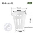 thumbnail image 2 of 10Pcs Plastic Garden Mesh Net Pot Hydroponic Basket Planting Nursery Grow Supplies, 11cm/4.3inch 2 of 11